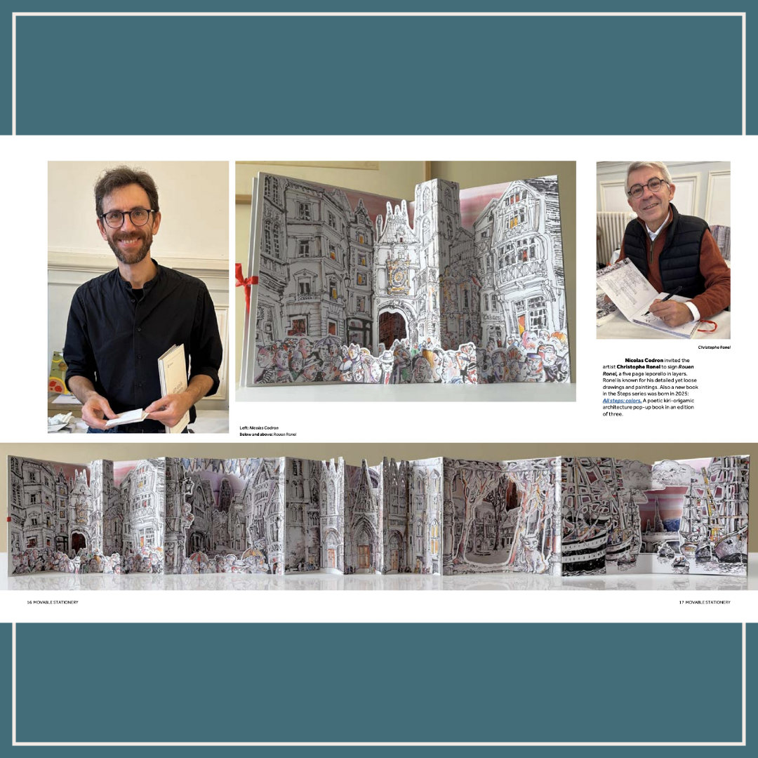 Rouen Ronel - Area Paris - Nicolas Codron - livre animé carrousel leporello