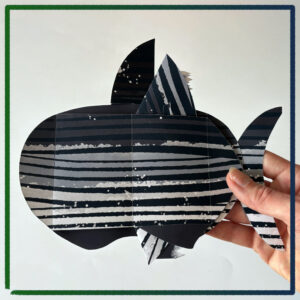The Ancient Shark - Pop Up Tunnel Book - Artist's Book - by Nicolas Codron